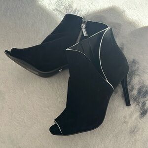 Michael Kors Black & Silver Heeled Bootie